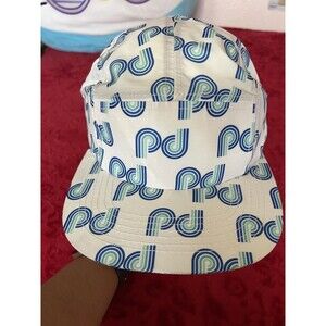 NWT Pink Dolphin Whirlpool All Over Logo 5 Panel Strapback Hat